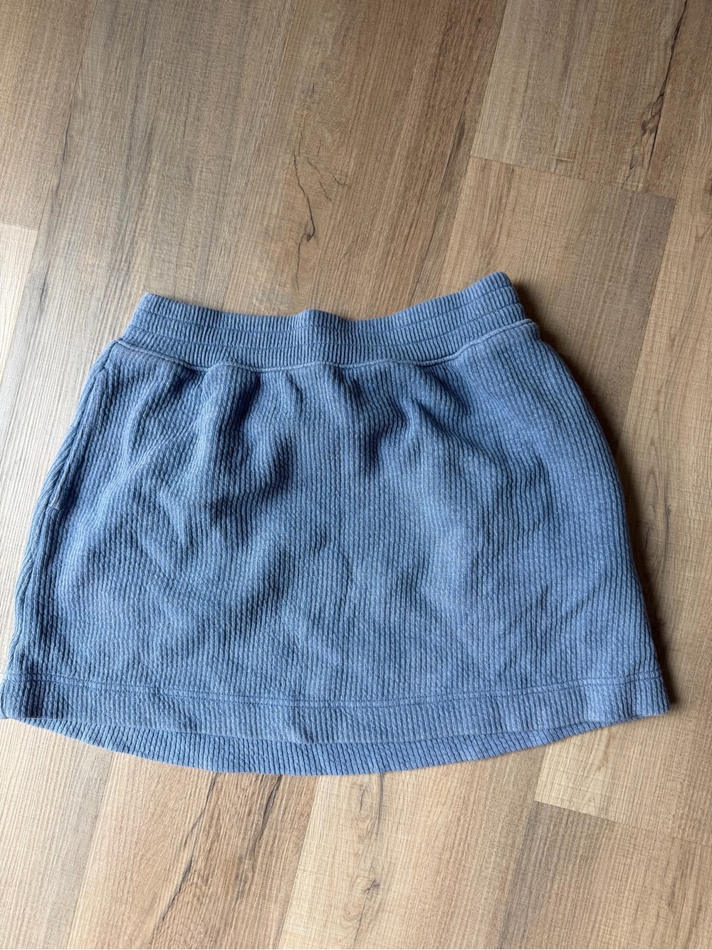 Aerie Women's Ribbed Mini Skirt - Slate Blue